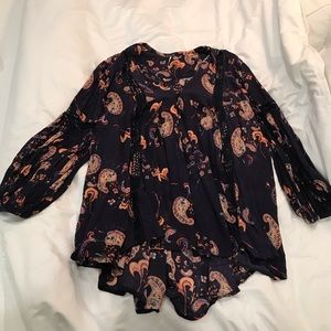 Free People Just The Two of Us Paisley Tunic